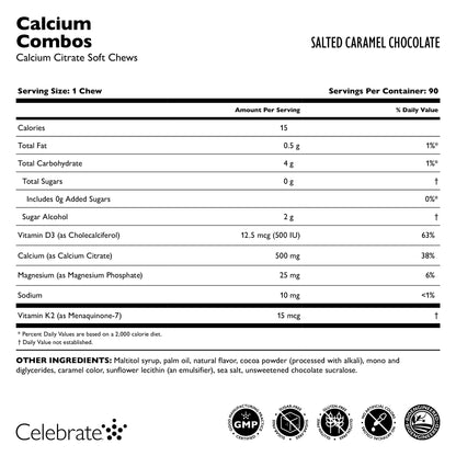 Calcium Citrate Soft Chew Combos - Celebrate Vitamins Celebrate Vitamins