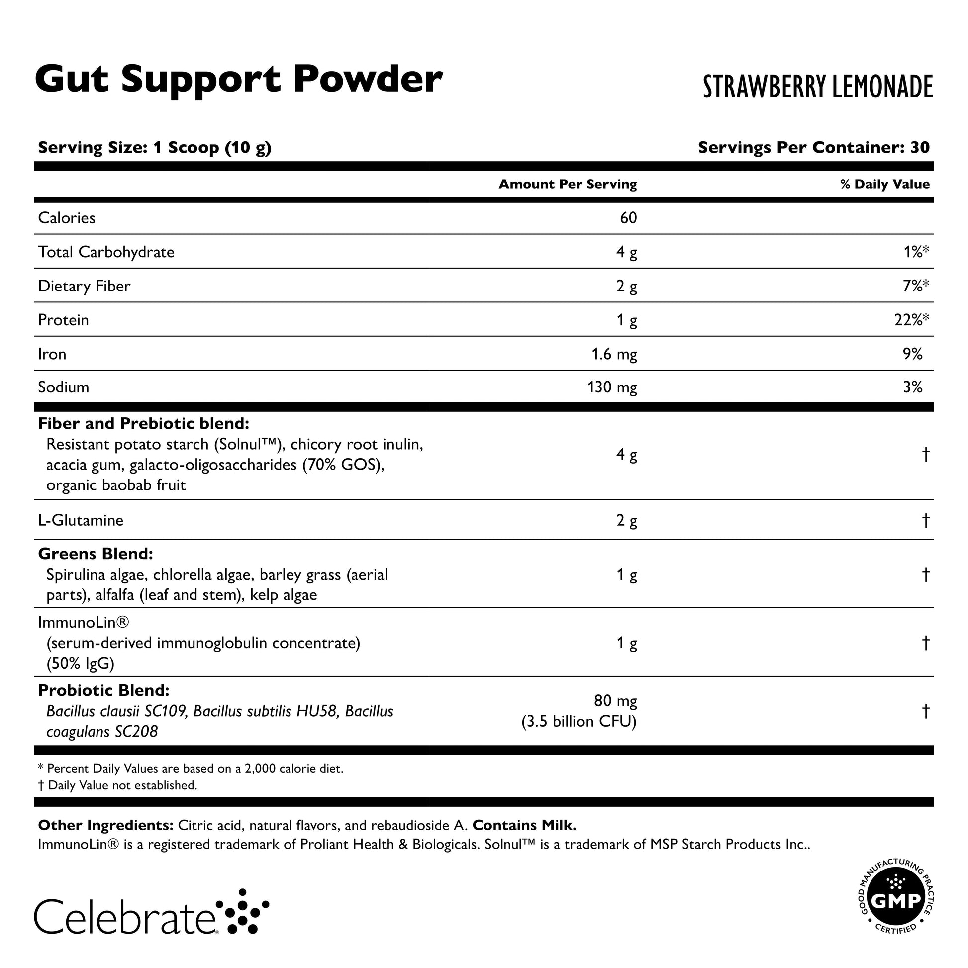 Gut Support Powder - Celebrate Vitamins Celebrate Vitamins
