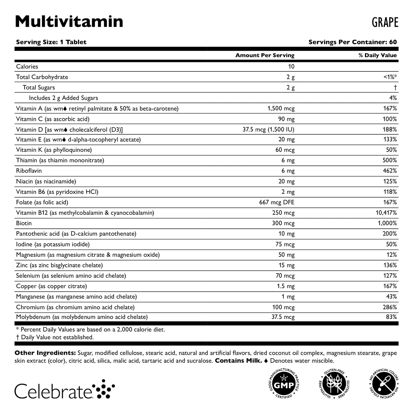 Bariatric Multivitamin Chewable, Iron Free - Celebrate Vitamins Celebrate Vitamins