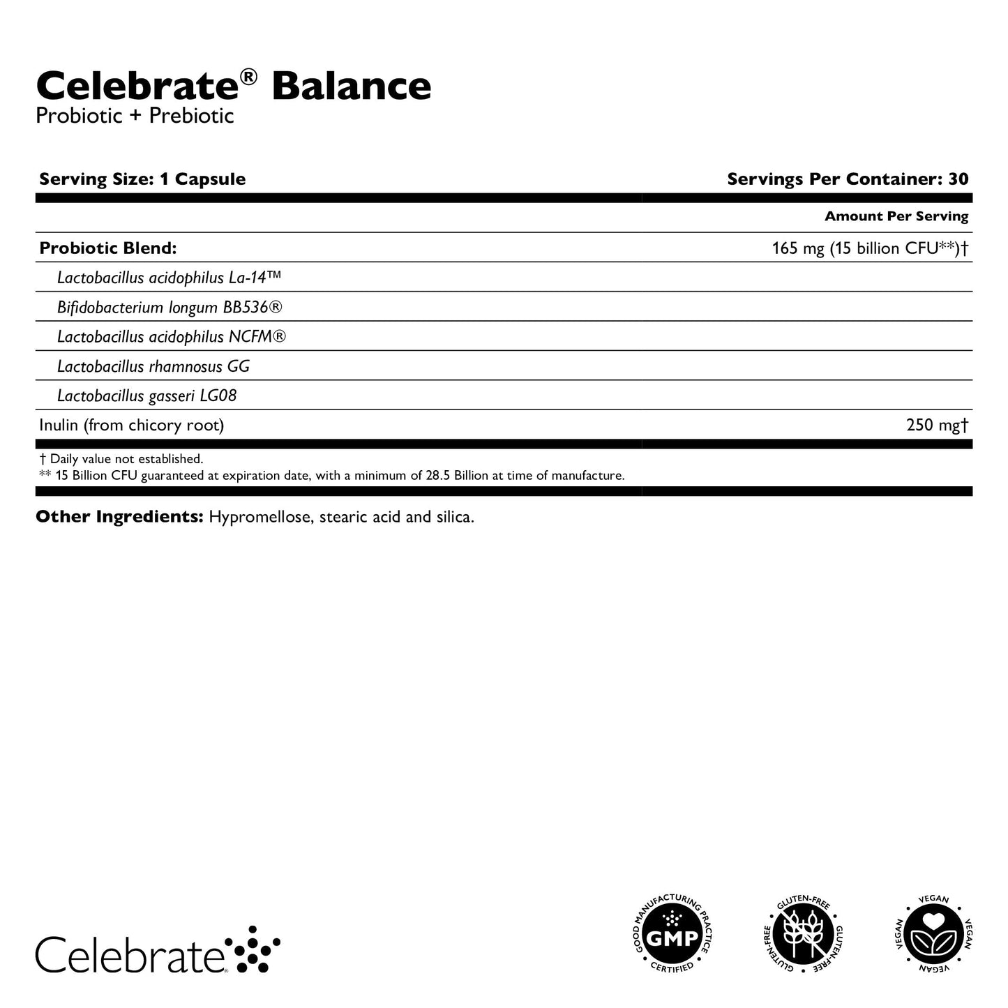 Celebrate® Balance Probiotic + Prebiotic - Celebrate Vitamins Celebrate Vitamins