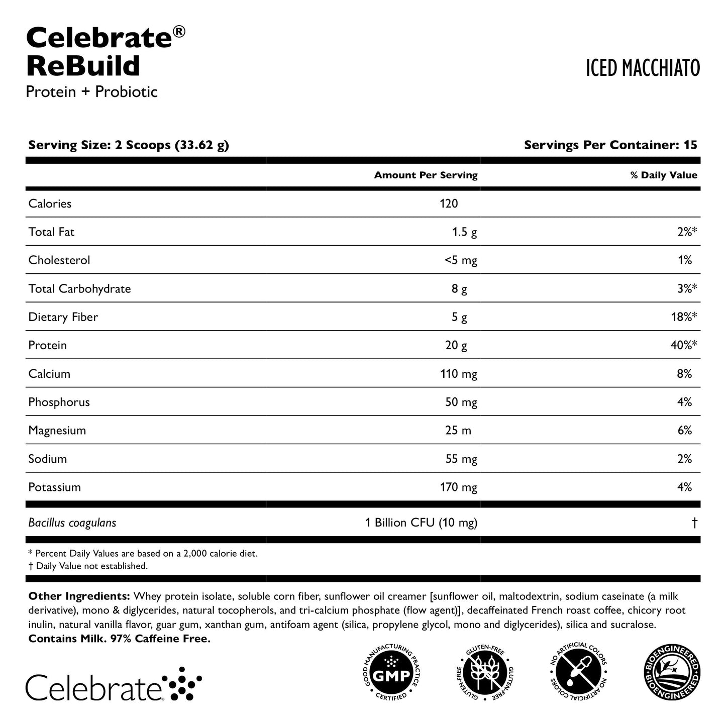 Celebrate® ReBuild Protein + Probiotic Powder - Celebrate Vitamins Celebrate Vitamins