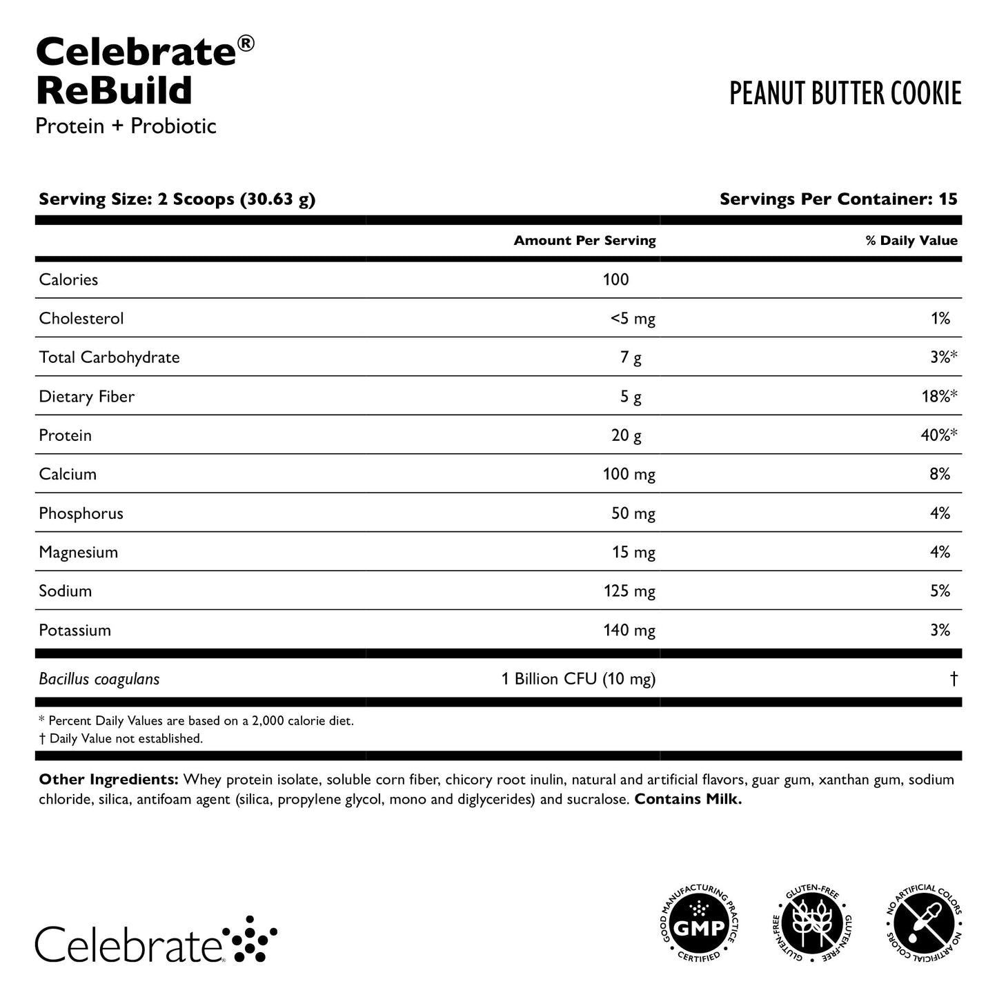 Celebrate® ReBuild Protein + Probiotic Powder - Celebrate Vitamins Celebrate Vitamins