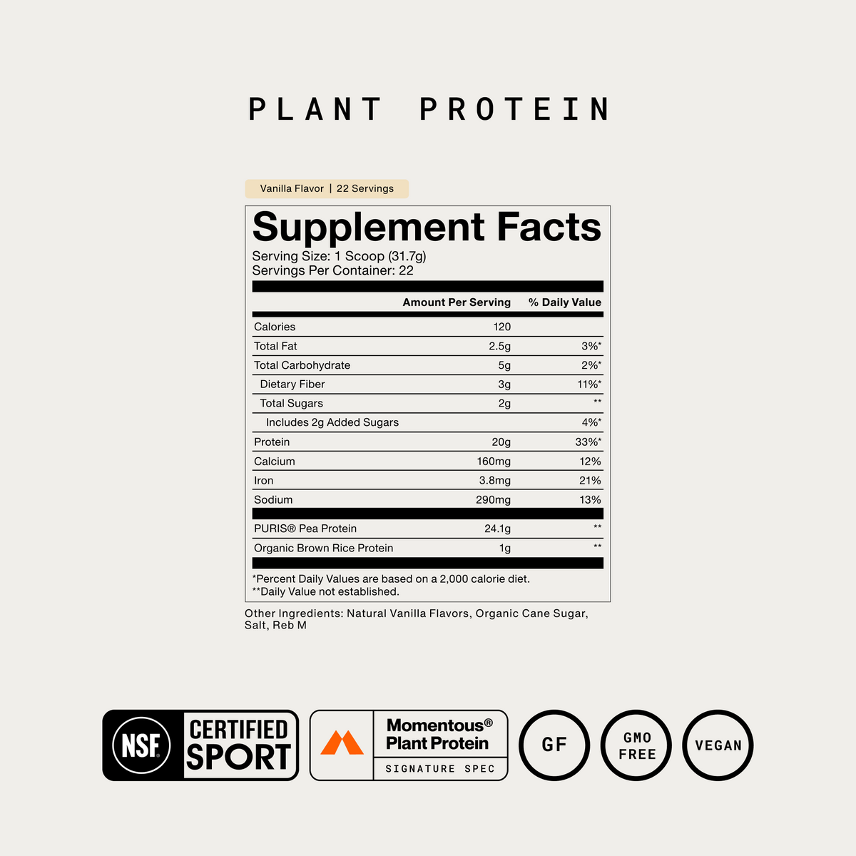 100% Plant Protein Powder