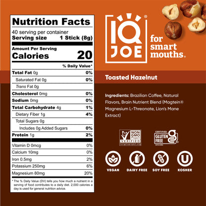 Toasted Hazelnut (40 Sticks) - IQ Bar - The Track and Field Store