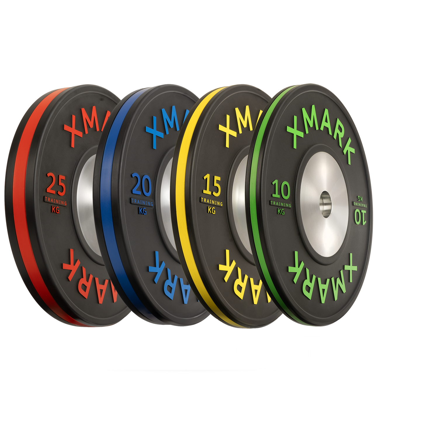 Striped Premium IWF Training Bumper Plates (KG) Pairs and Sets