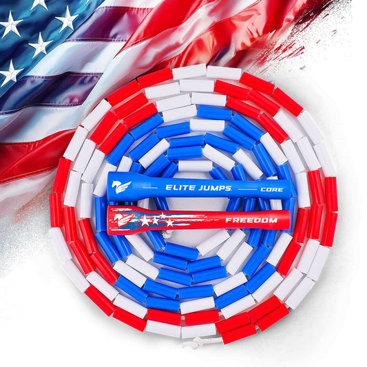 FREEDOM - USA Flag Beaded Jump Rope - Elite Jumps