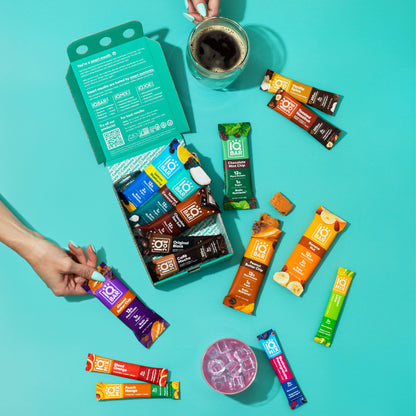 Ultimate Sampler (7 Bars + 8 Sticks) - IQ Bar - The Track and Field Store