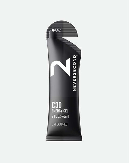 C30 Unflavored Energy Gel - Neversecond - The Track and Field Store