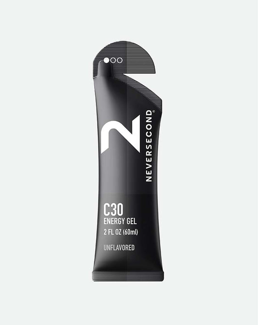 C30 Unflavored Energy Gel - Neversecond - The Track and Field Store