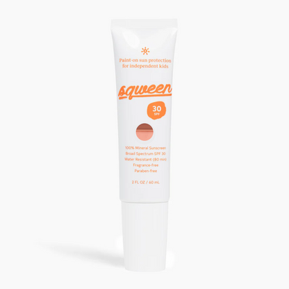 Paint-on sun protection for independent kids - Squeen - The Track and Field Store