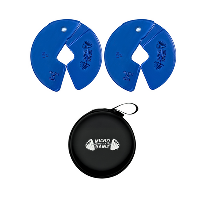Micro Gainz Blue 1.25LB Dumbbell Fractional Weight Plates - The Track and Field Store