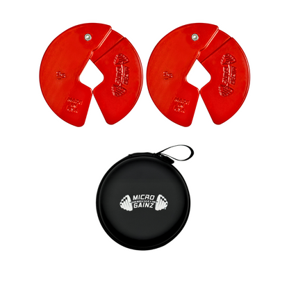 Red 1.25LB Dumbbell Fractional Weight Plates - Micro Gainz - The Track and Field Store