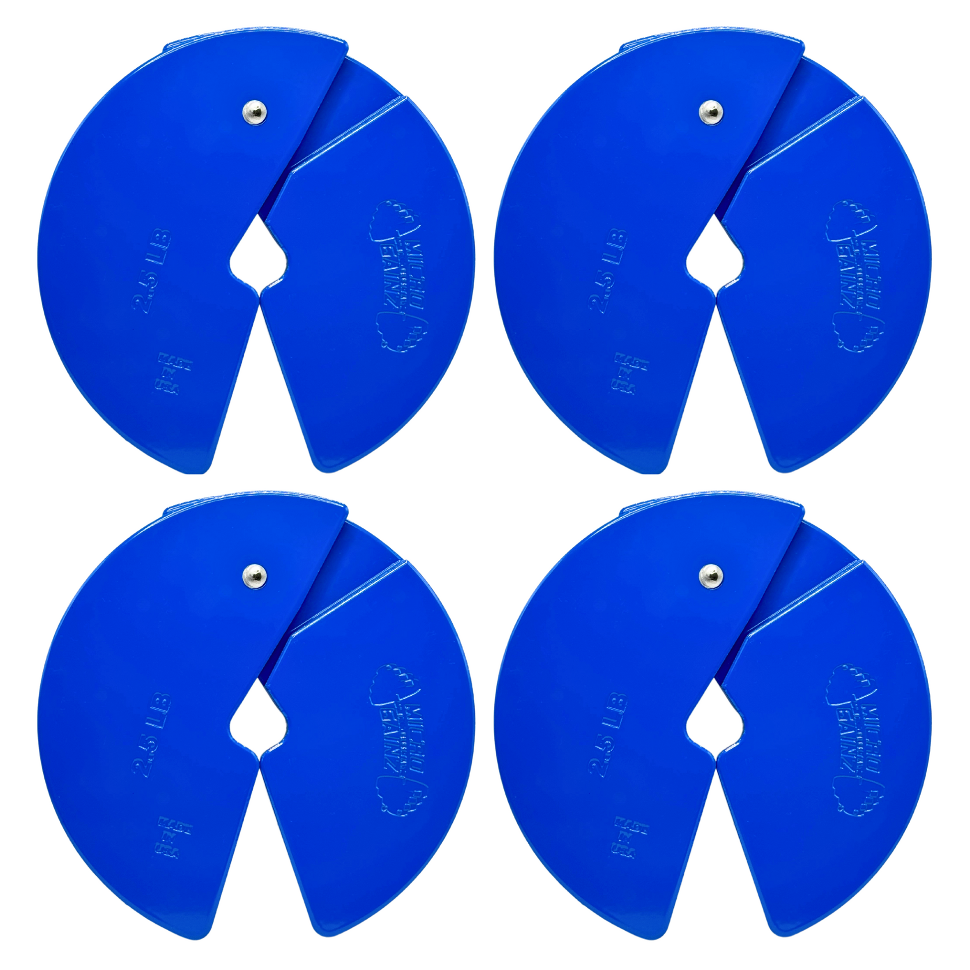 Micro Gainz Blue 2.5LB Dumbbell Fractional Weight Plates - The Track and Field Store