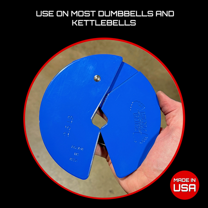 Micro Gainz Blue 2.5LB Dumbbell Fractional Weight Plates - The Track and Field Store