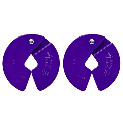 Micro Gainz Purple 1.25LB Dumbbell Fractional Weight Plates - The Track and Field Store