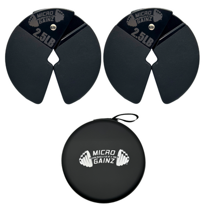 Micro Gainz PVC Dip Coated 2.5LB Dumbbell Fractional Weight Plates - The Track and Field Store