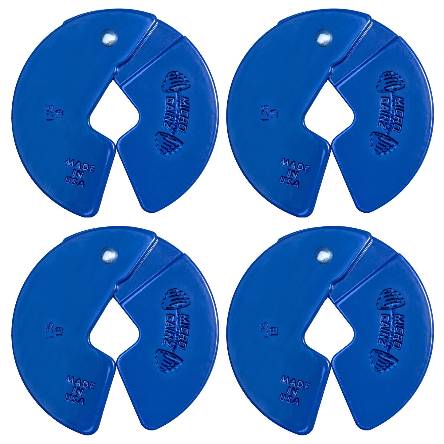 Micro Gainz Blue 1.25LB Dumbbell Fractional Weight Plates - The Track and Field Store