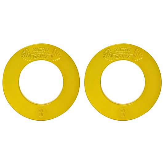 Micro Gainz Olympic Size Fractional Weight Plates Pair of .50LB Plates
