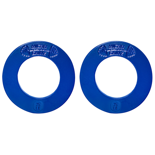 Micro Gainz Olympic Size Fractional Weight Plates Pair of .75LB Plates