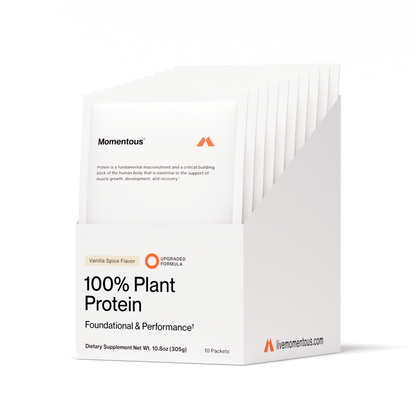 100% Plant Protein 10-Travel Packs - Momentous - The Track and Field Store