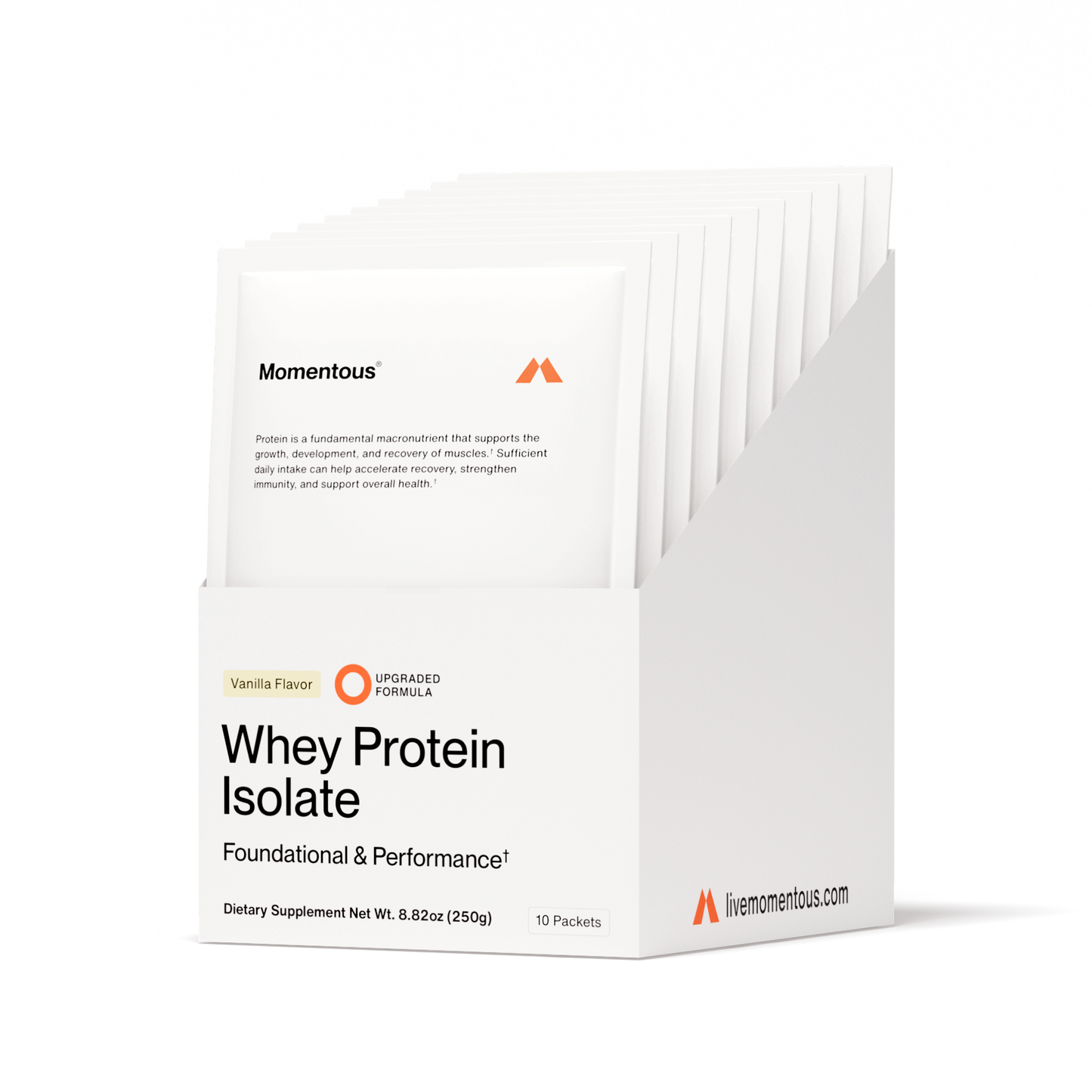 Grass-Fed Whey Protein 10-Travel Packs - Momentous