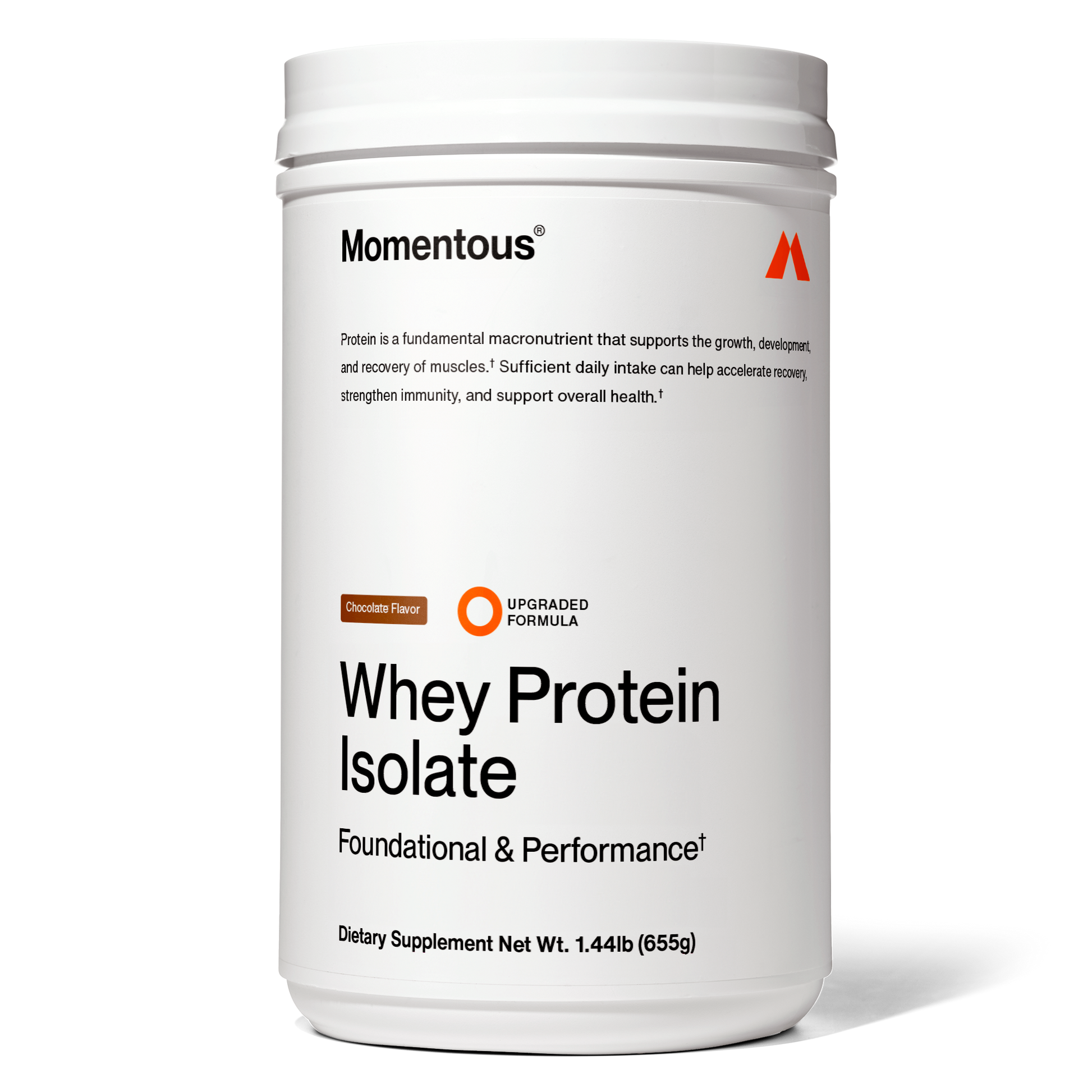 Grass-Fed Whey Protein Isolate Powder - Momentous - The Track and Field Store