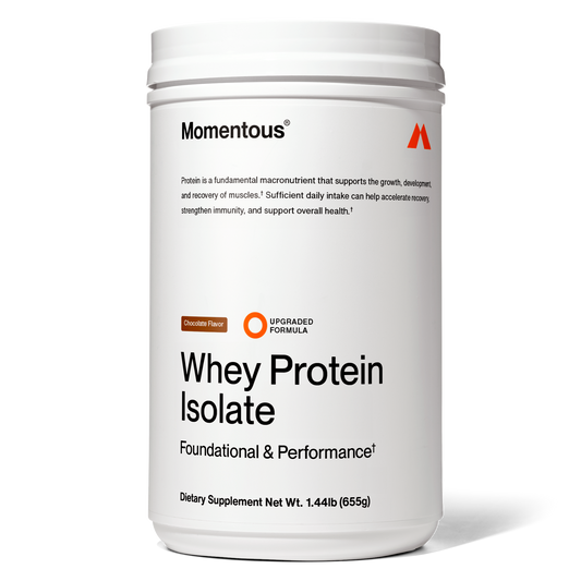 Grass-Fed Whey Protein Isolate Powder - Momentous - The Track and Field Store