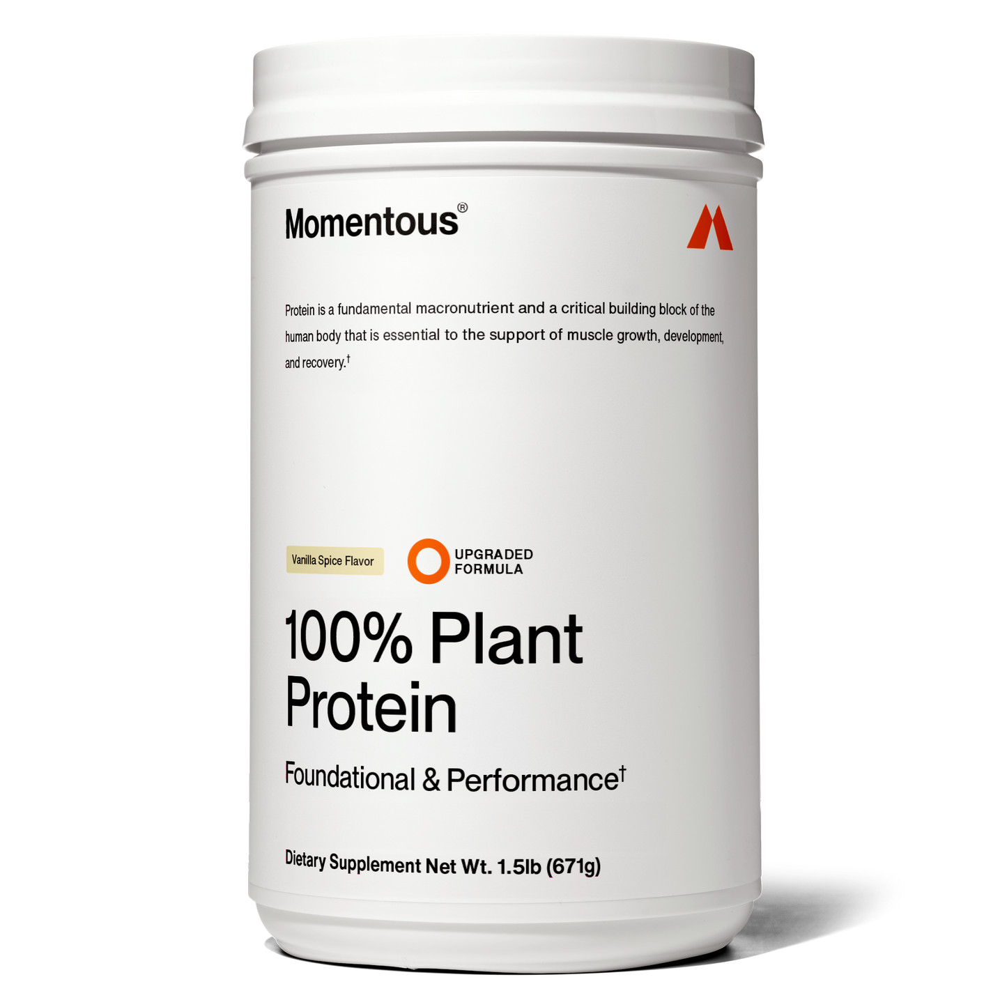 100% Plant Protein Powder - Momentous - The Track and Field Store