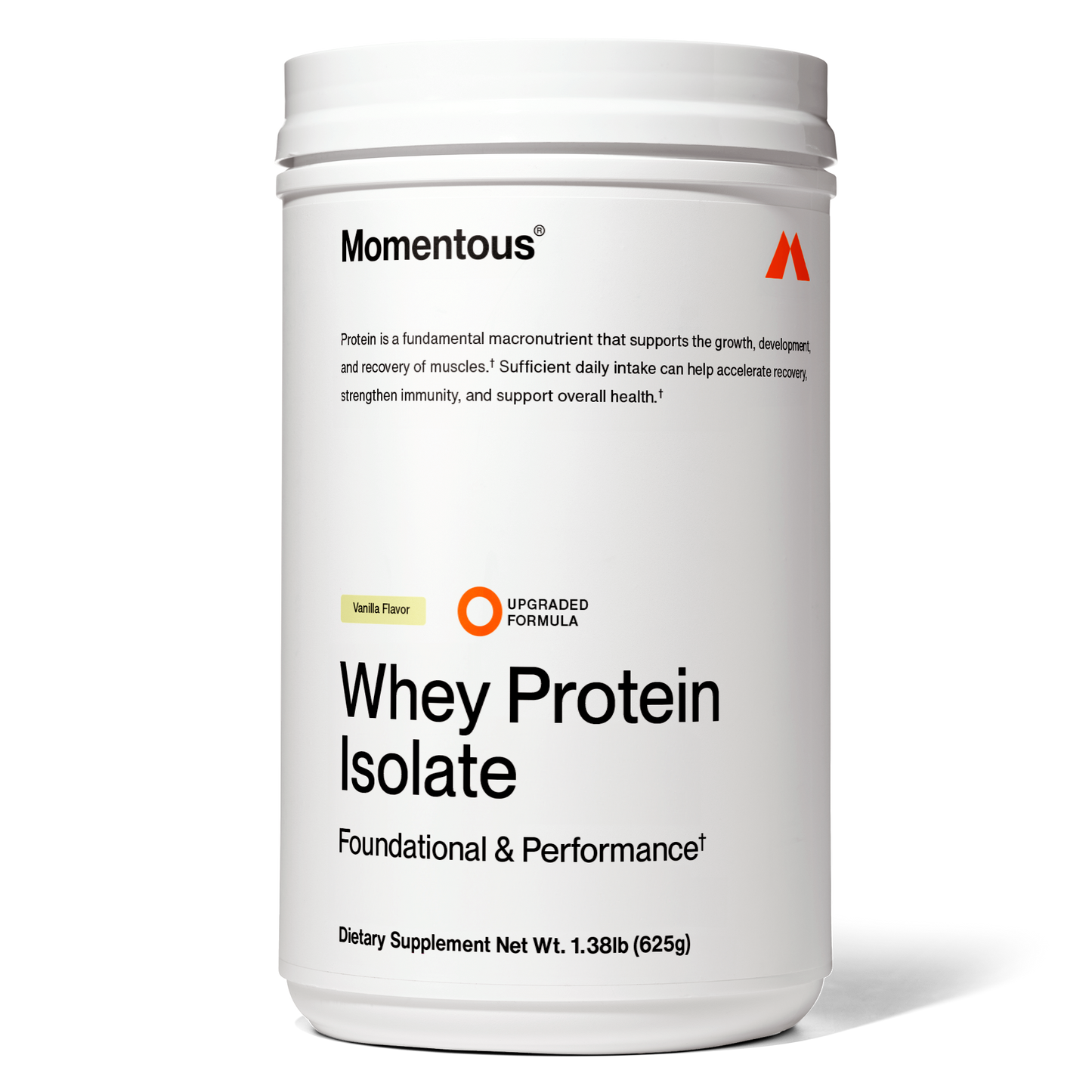 Grass-Fed Whey Protein Isolate Powder - Momentous - The Track and Field Store