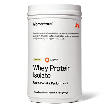 Grass-Fed Whey Protein Isolate Powder - Momentous - The Track and Field Store