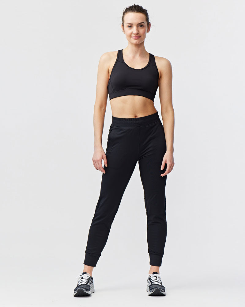 Valia Women's Black Jogger Pants Goal Five