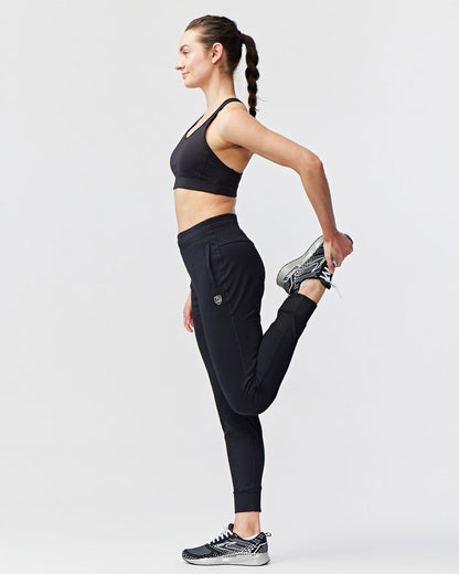 Valia Women's Black Jogger Pants Goal Five