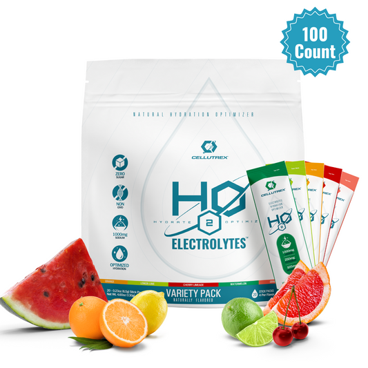 H2O ELECTROLYTES™ - Family Hydration Pack (100 Count Variety) | Zero Sugar Electrolyte Powder
