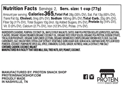 Pumpkin Pie Protein Cheesecake, 6-Ct, Vegan, Snack