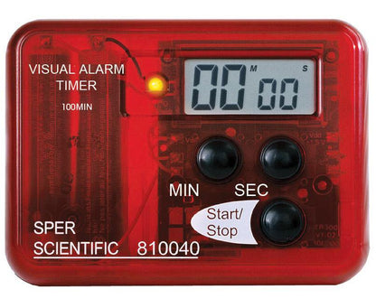 Visual Alarm Timer - 99 Minutes - Sper Scientific