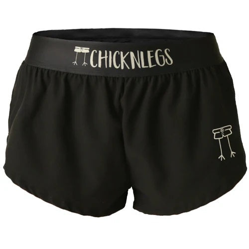 Women's Black 1.5" Split Shorts - ChicknLegs Triathlete Store