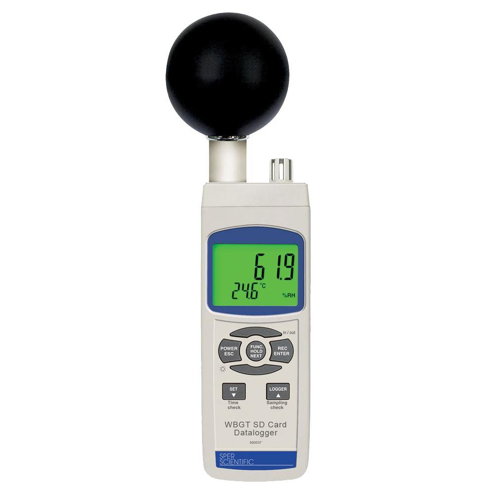 Wet Bulb Globe Heat Stress Meter SD Card Logger - Sper Scientific