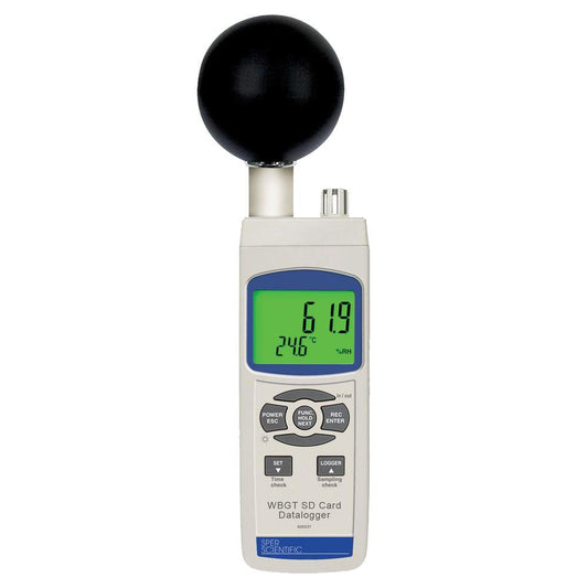 Wet Bulb Globe Heat Stress Meter SD Card Logger - Sper Scientific