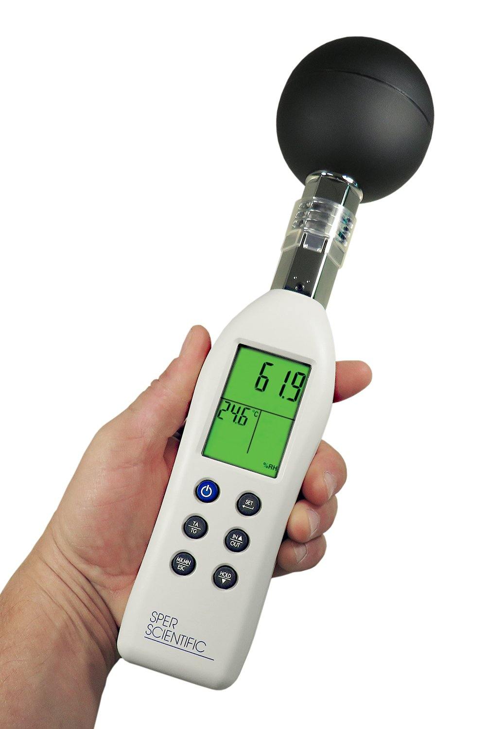 Wet Bulb Globe Heat Stress Meter with Color Coded Display - Sper Scientific