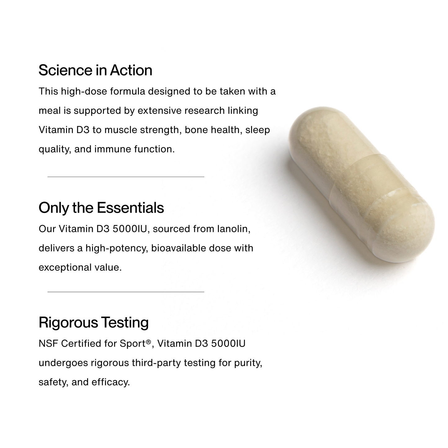 Vitamin D3 5000 IU - Momentous - The Track and Field Store