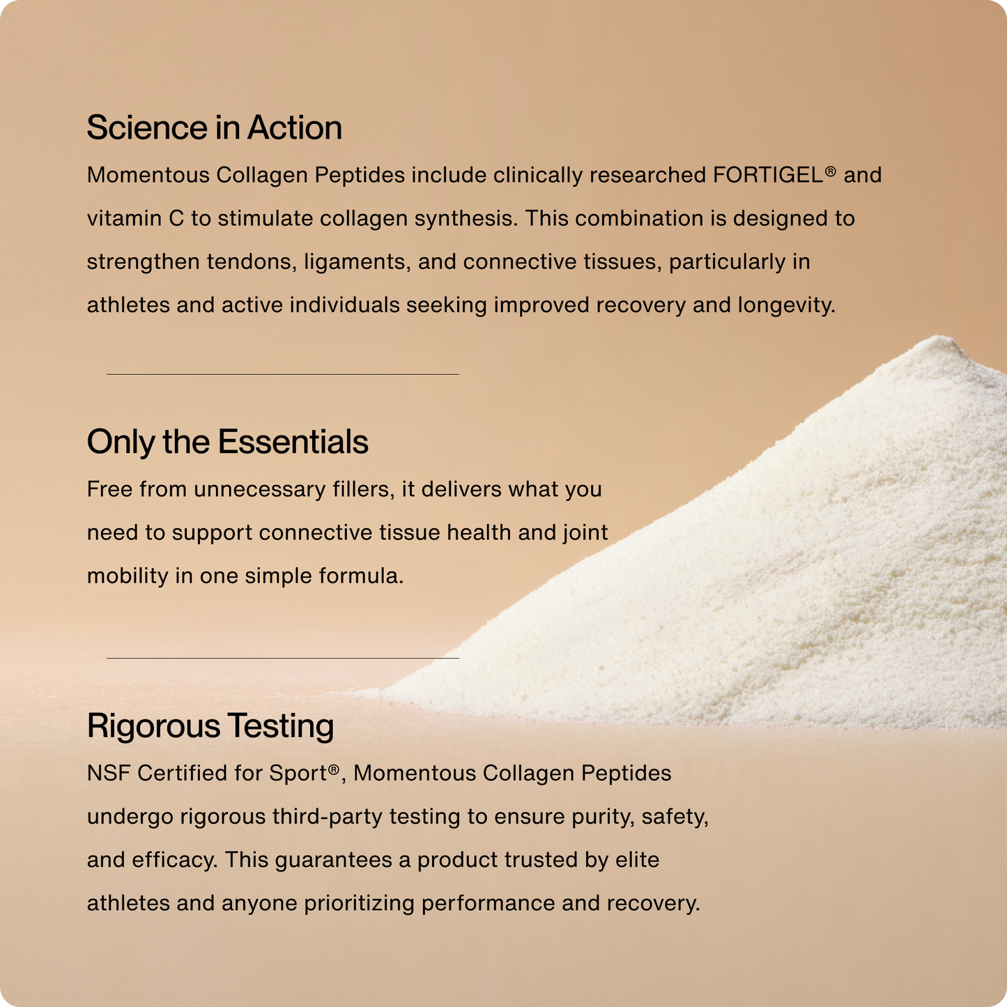 Collagen Peptides 10-Travel Packs - Momentous - The Track and Field Store
