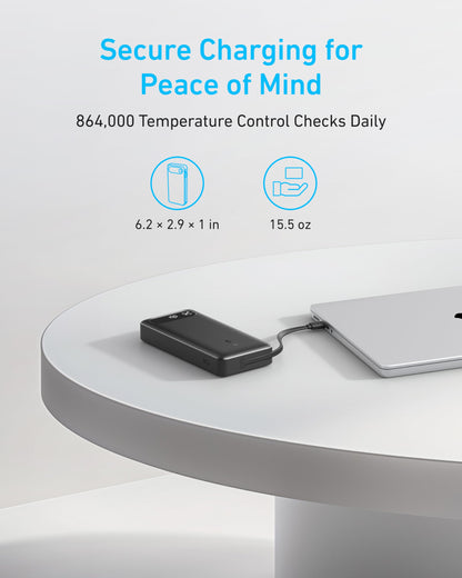 Anker Power Bank (20K, 87W, Built-In USB-C Cable) Anker