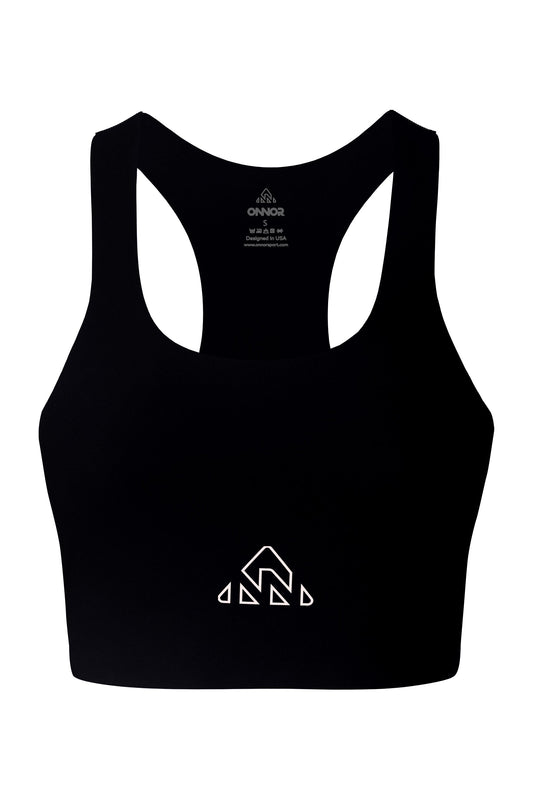 Women's Black PRO Running Top - ONNOR