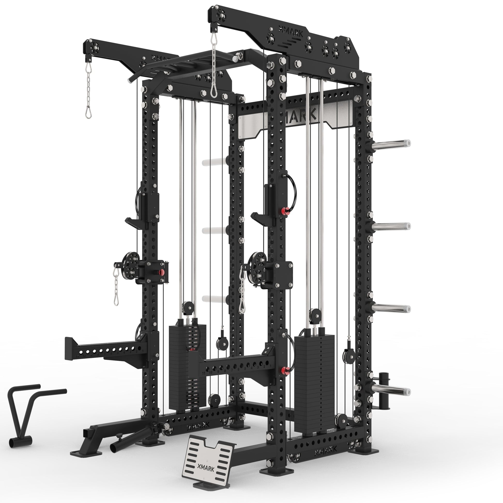 Commercial Half Rack Functional Trainer, Dual 220-Pound Stacks XMARK