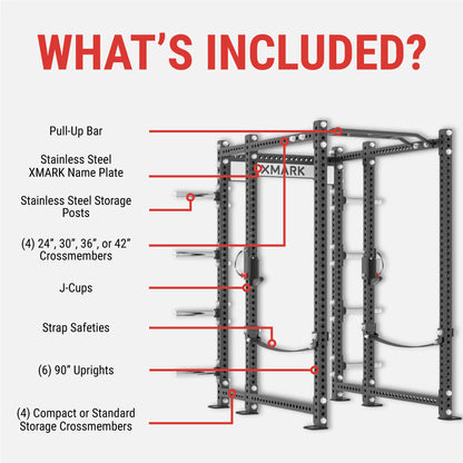 Viper Power Rack with Storage & Strap Safeties