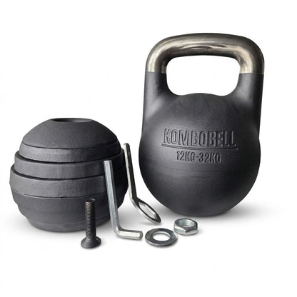 Adjustable Kettlebell 12–32 kg (26–71 lb) — Competition-Style, Black | SoCal Kettlebellz