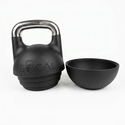 Adjustable Kettlebell 12–32 kg (26–71 lb) — Competition-Style, Black | SoCal Kettlebellz