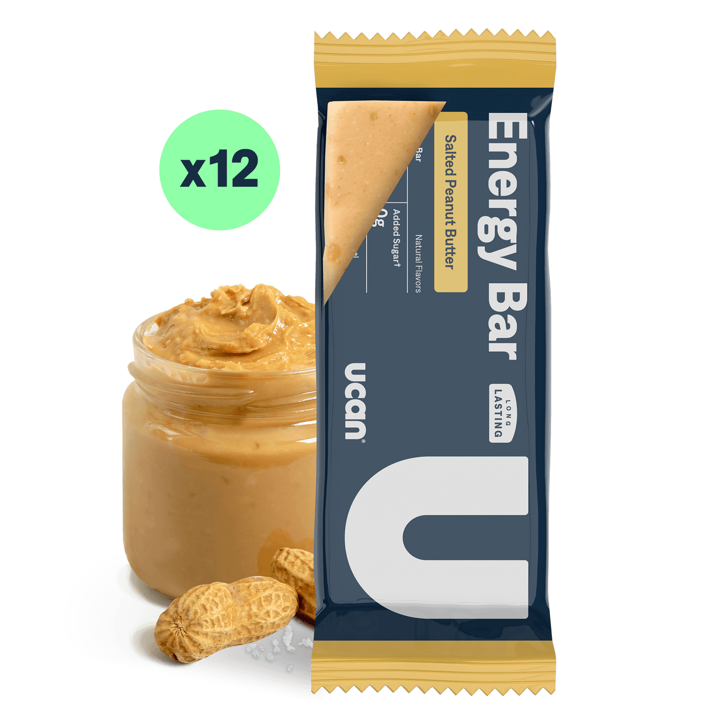 Salted Peanut Butter Energy Bar - UCAN - The Track and Field Store