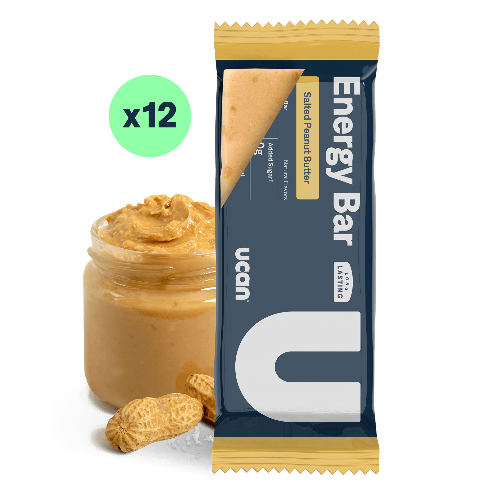 Salted Peanut Butter Energy Bar - UCAN - The Track and Field Store
