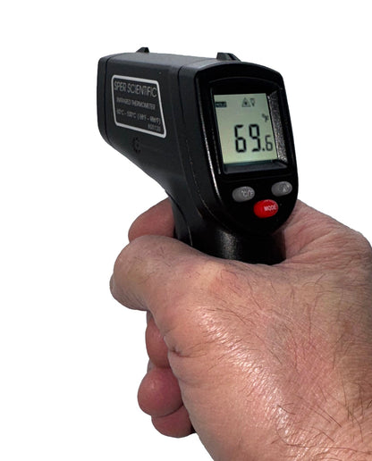 Basic Infrared Thermometer 12:1 / 986°F - User Calibrateable - Sper Scientific